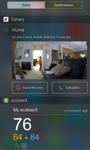 iOS Notification Center